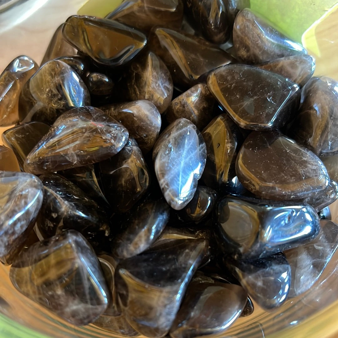 Smokey quartz tumble stones MMM